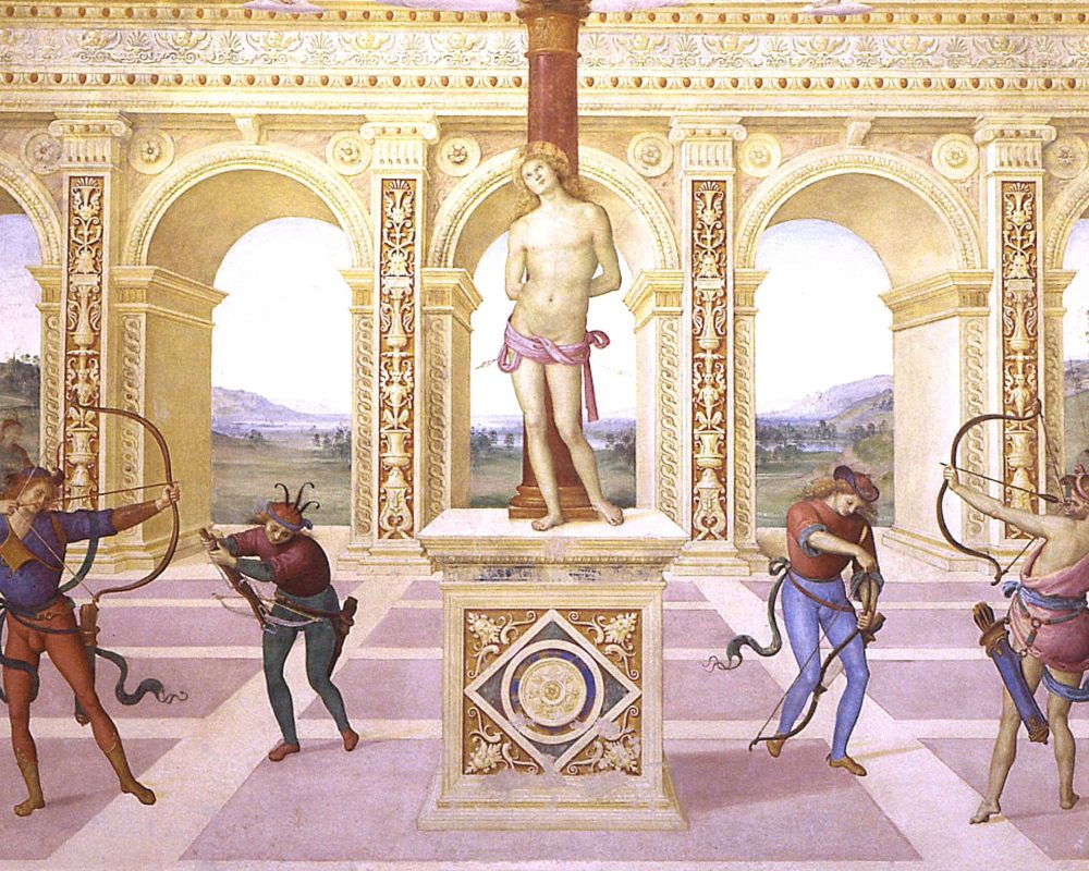 15.Panicale_Pietro Perugino Martirio di San Sebastiano1505 (particolare)