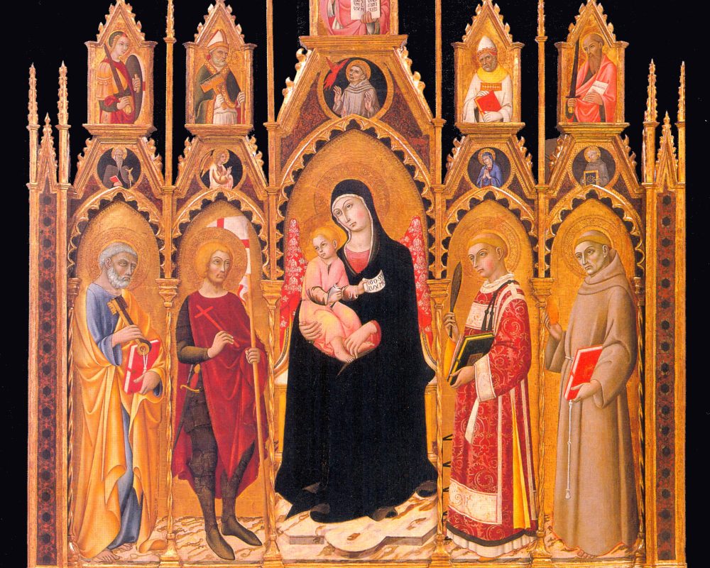 16.Montemerano_polittico di Sano di Pietro_1458_chiesa di san giorgio