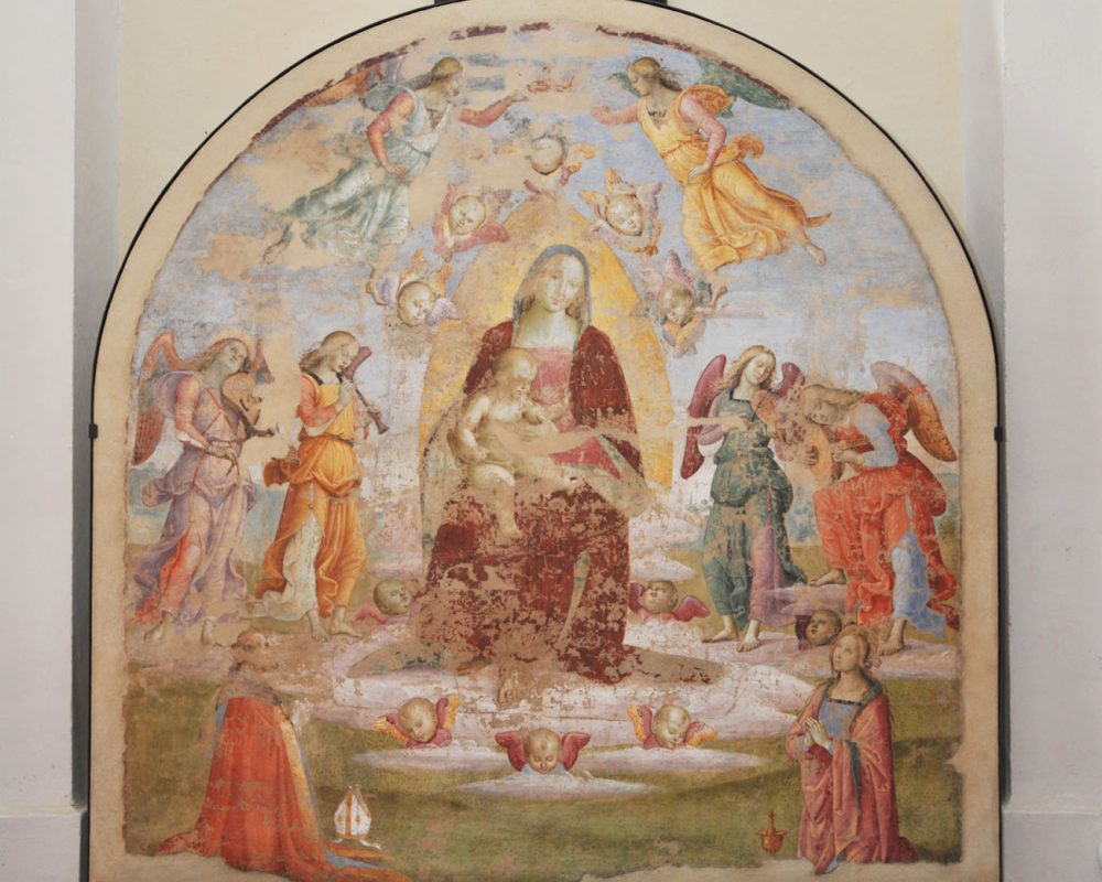 PANICALE - Madonna in trono con angeli musicanti