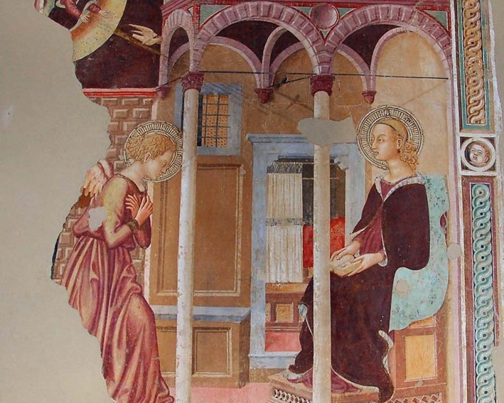 Toscana_Castelfranco _Affresco Scheggia Badia